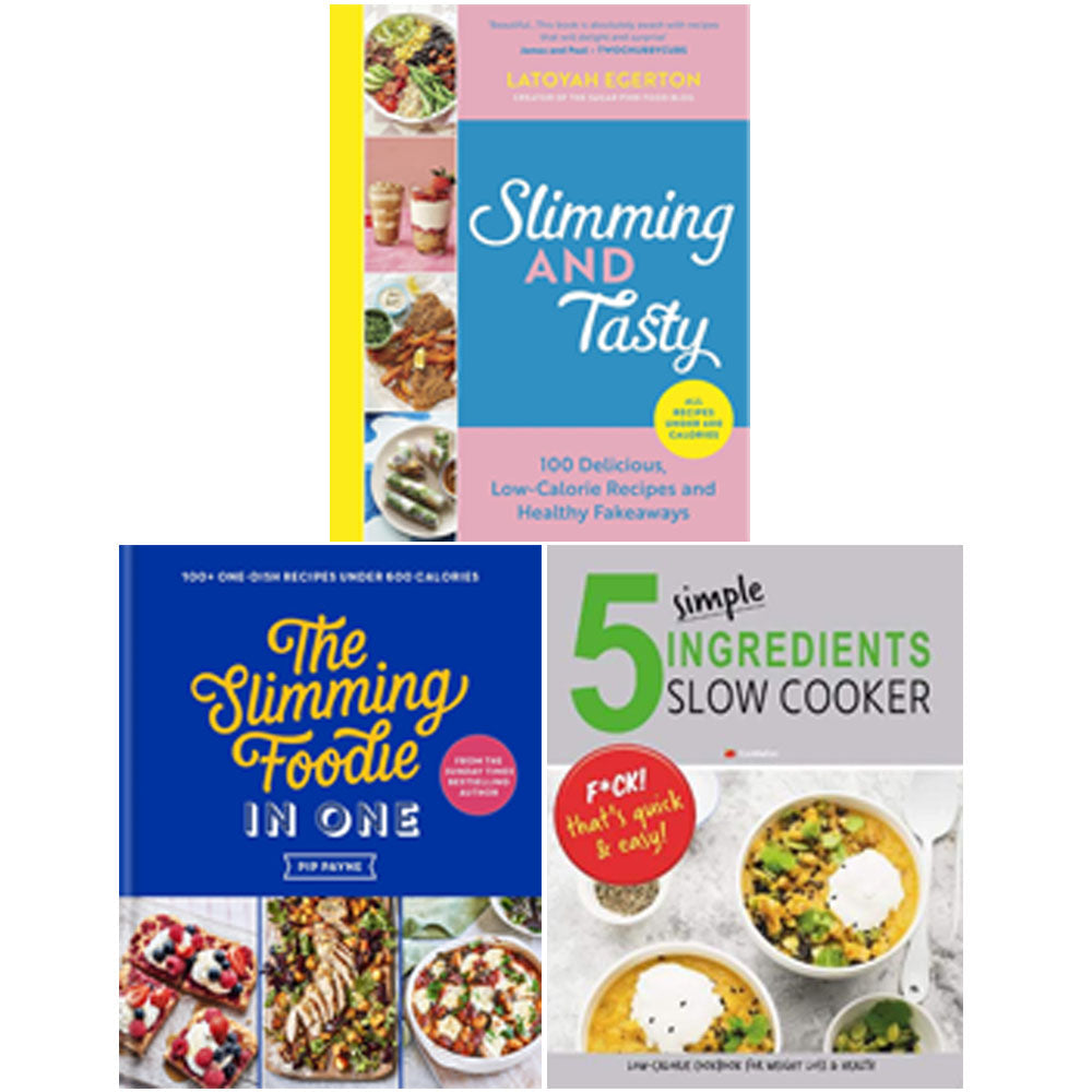 Slimming and Tasty(HB), The Slimming Foodie in One(HB), 5 Simple Ingredients 3 Books Collection Set