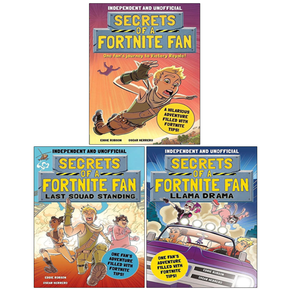 Secrets of a Fortnite Fan Series 3 Books Collection Set by Eddie Robson