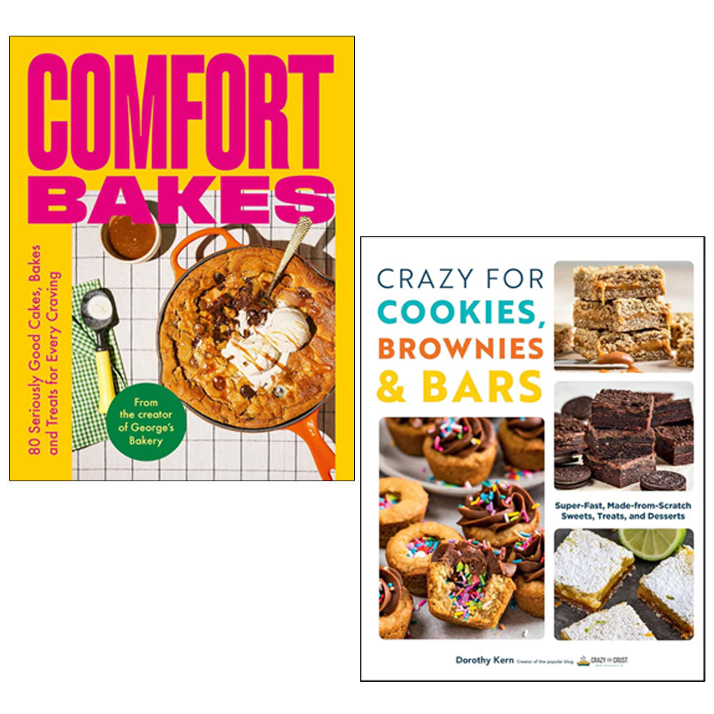 Comfort Bakes(HB), Crazy For Cookies, Brownies & Bars 2 Books Collection Set