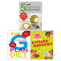 The G Plan Diet, 5 Simple Ingredients Slow Cooker, 20-Minute Low-Cal Kitchen Bangers (HB) 3 Books Collection Set