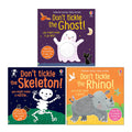 DON'T TICKLE Touchy Feely Sound Books Series 3 Books Collection Set (Ghost, Skeleton & Rhino)
