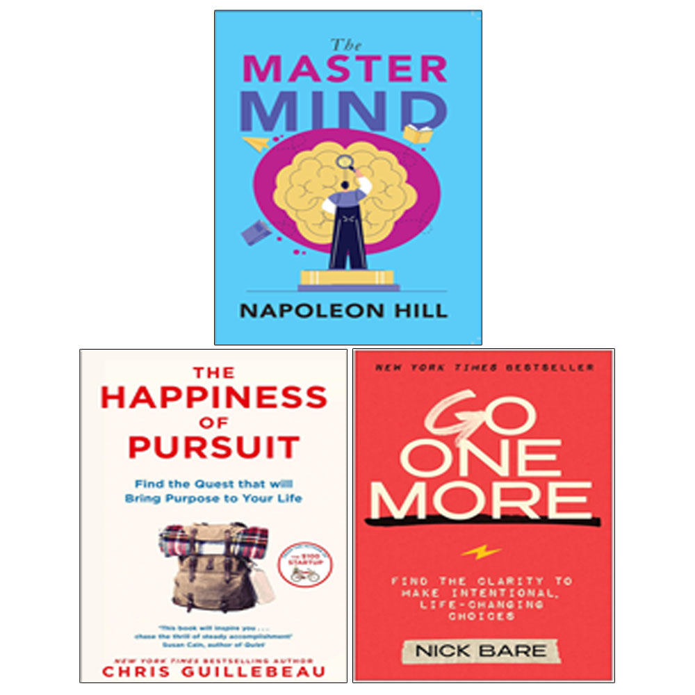 Go One More(HB), The Happiness of Pursuit, The Master Mind 3 Books Collection Set