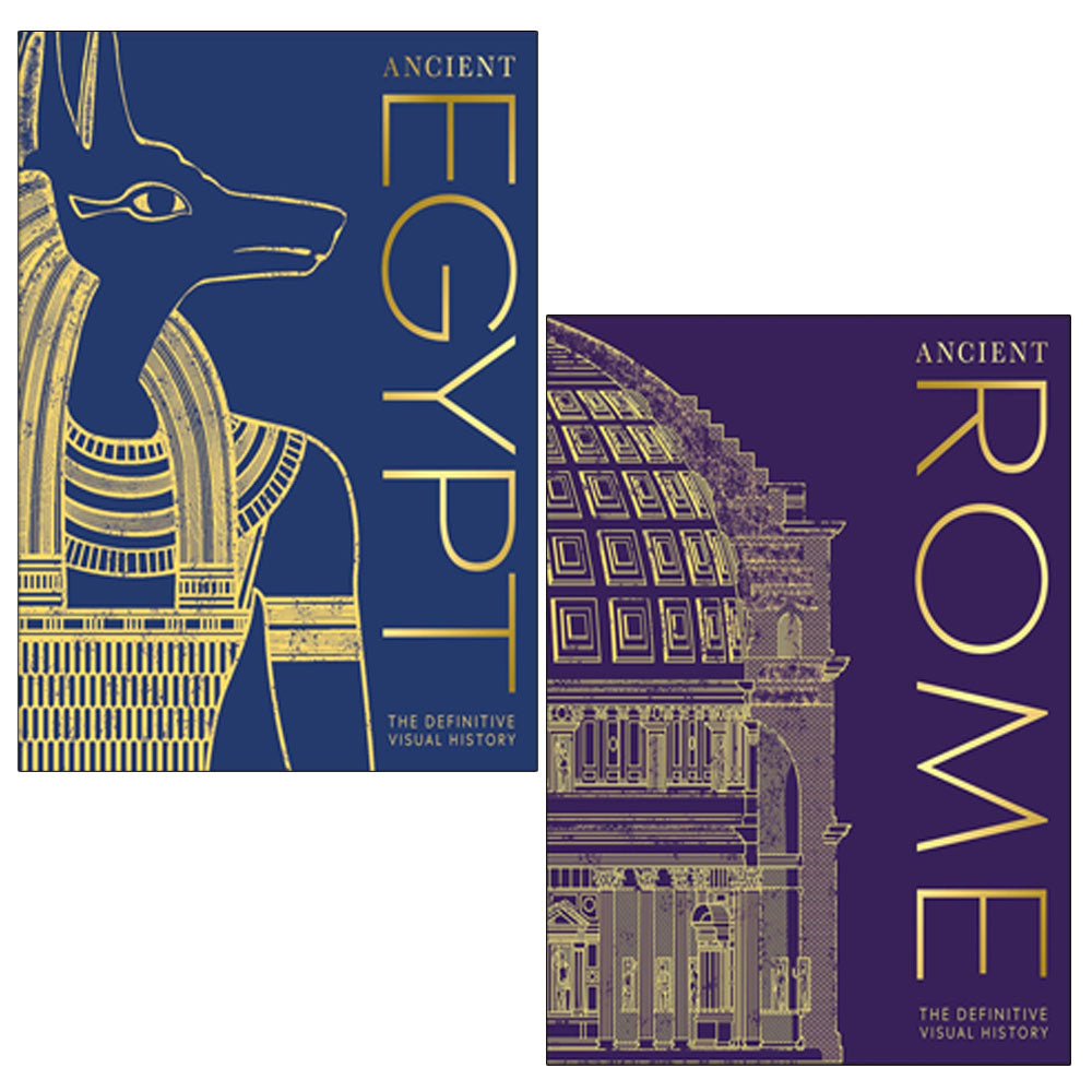 DK Classic History 2 Books Collection Set by DK (Ancient Rome, Ancient Egypt)