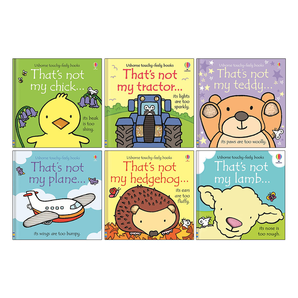 That's not my Series 6 Books Collection Set by Fiona Watt(Chick, Tractor, Teddy, Plane, Hedgehog & Lamb)