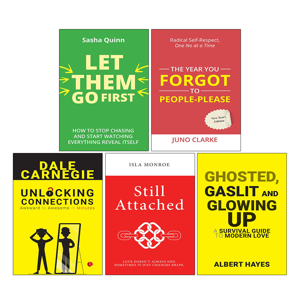 Let Them Go First, Year You Forgot to People-Please, Unlocking Connections, Still Attached, Ghosted Gaslit & Glowing Up 5 Books Collection Set