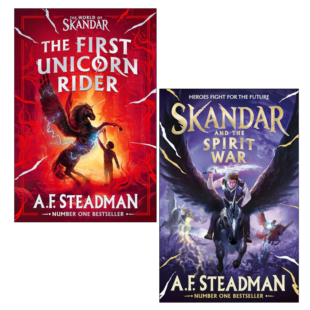 A.F. Steadman 2 Books Collection Set (World of Skandar, Skandar and the Spirit War)