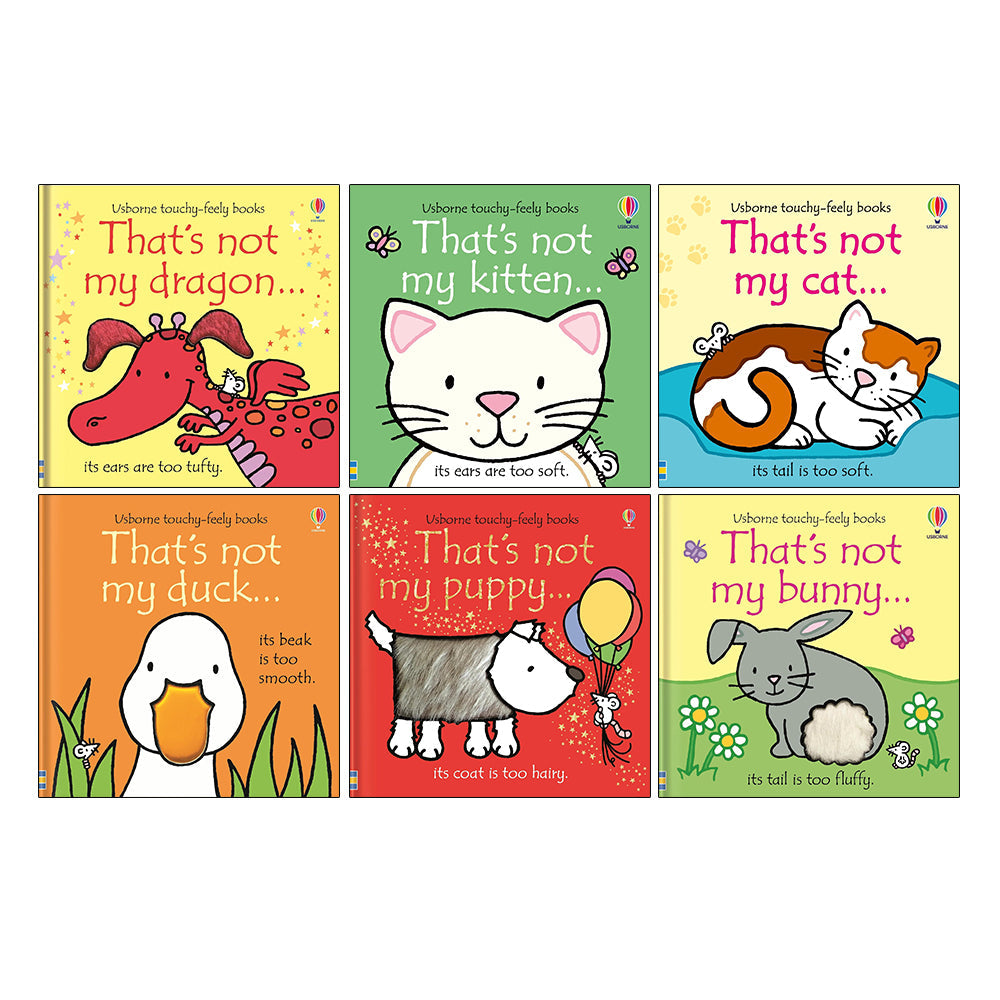 That's not my Series 6 Books Collection Set by Fiona Watt (Dragon, Kitten, Cat, Duck, Puppy, Bunny)