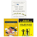 Doomscroll Detox, The Gift of Not Belonging(HB), Unlocking Connections Awkward 3 Books Collection Set