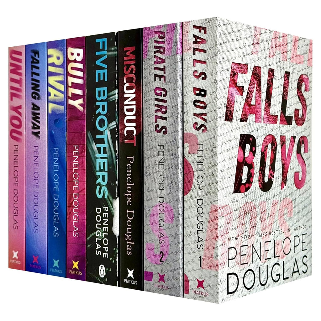 Penelope Douglas Collection 8 Books Set (Until You, Falling Away, Rival, Bully, Five Brothers, Misconduct, Pirate Girls & Falls Boys)