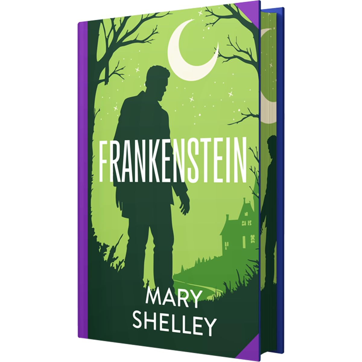 Frankenstein by Mary Shelley (Classics Sprayed Edge Premium  Edition)