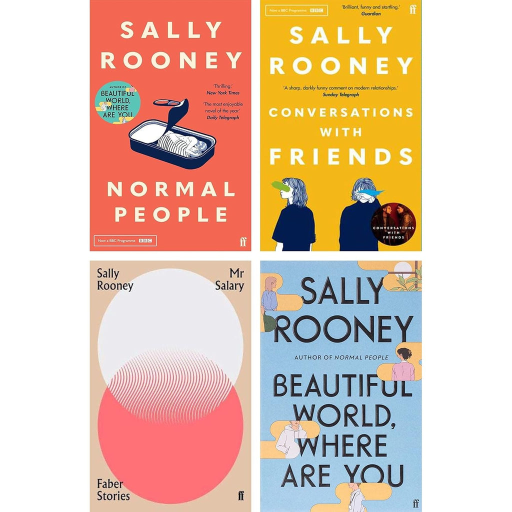 Sally Rooney Collection 4 Books Set (Beautiful World Where Are You [], Normal People, Conversations with Friends, Mr Salary)