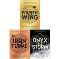 The Empyrean Series Collection 3 Books Set By Rebecca Yarros (Fourth Wing, Iron Flame & Onyx Storm)