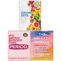 The Relaxed Woman(HB), Period(HB), The Alkaline Detox Reset Cleanse 3 Books Collection Set