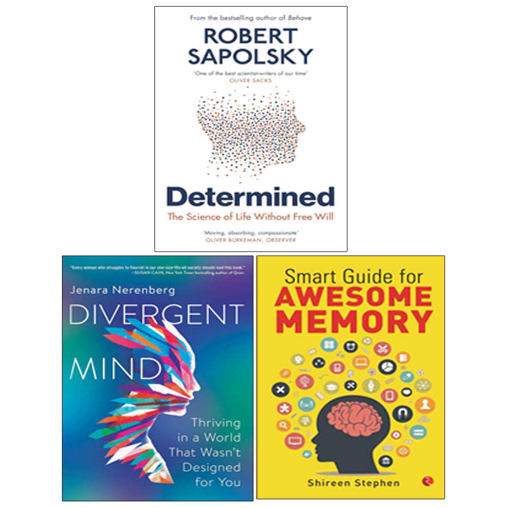 Determined, Divergent Mind, Smart Guide for Awesome Memory 3 Books Collection Set
