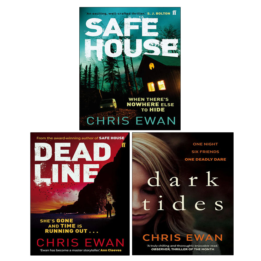 Chris Ewan 3 Books Collection Set (Dead Line, Dark Tides, Safe House)