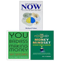 The Power of Now, You Are a Badass at Making Money, The Psychology of Money Mindset 3 Books Collection Set