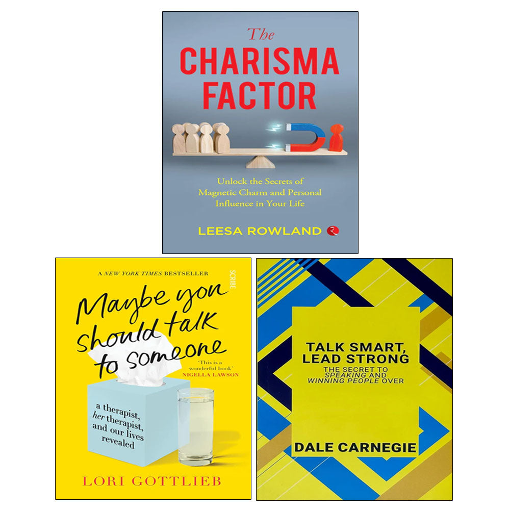 Talk Smart Lead Strong, Maybe You Should Talk to Someone, The Charisma Factor 3 Books Collection Set