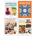 Beginner's Guide to Spanish Cuisine, Ultimate Beginner's Guide to Preserving, Crazy For Cookies, Quick and Simple Homemade Sourdough 4 Books Collection Set