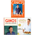 Gino D'Acampo 3 Books Collection Set Gino's Italy, Italian Family Adventure, Healthy Italian for Less