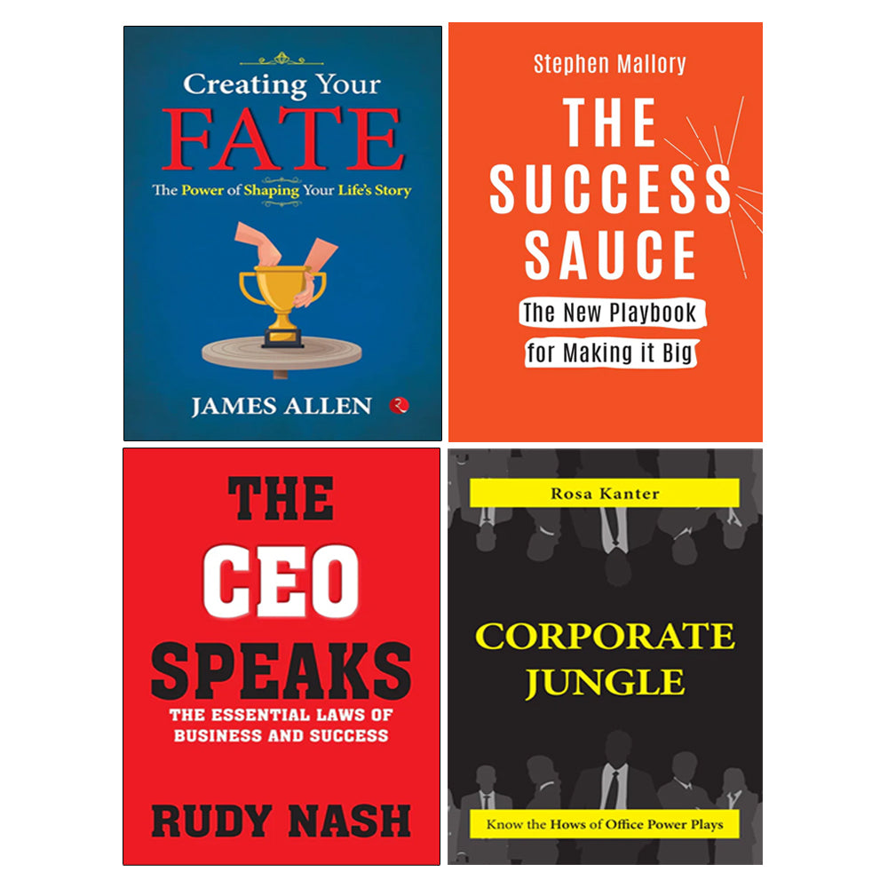 Creating Your Fate, The CEO Speaks, THE SUCCESS SAUCE, Corporate Jungle 4 Books Collection Set