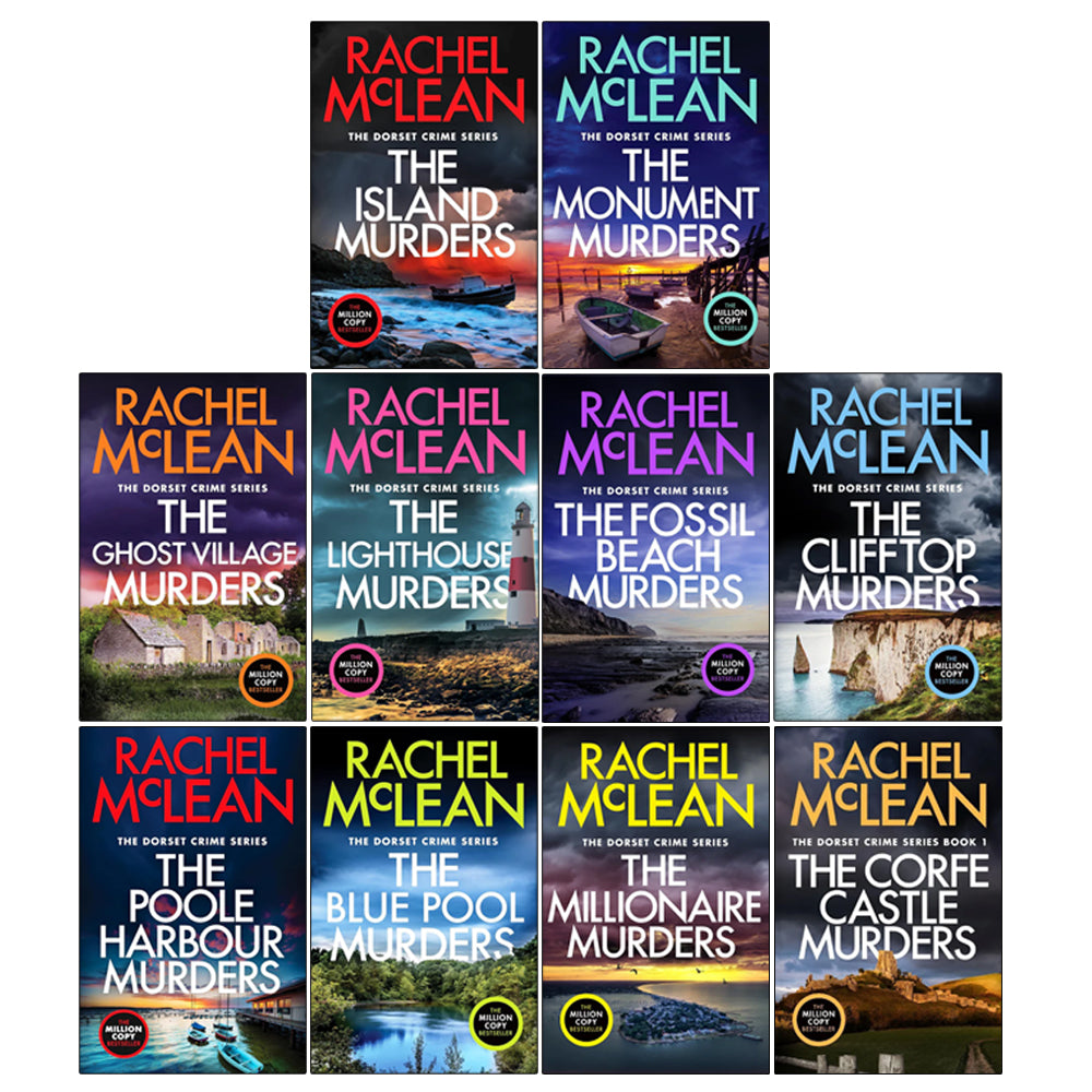 Dorset Crime Series (1-10) Collection 10 Books Set By Rachel Mclean (The Corfe Castle Murders, The Clifftop Murders)
