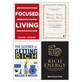Focused Living, RICH ENERGY, The Science of Getting Rich, RESET YOUR MIND 4 Books Collection Set
