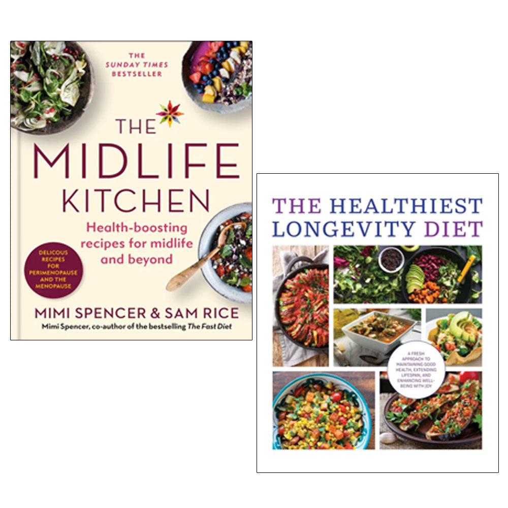 The Midlife Kitchen (HB), The Healthiest Longevity Diet 2 Books Collection Set