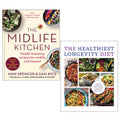 The Midlife Kitchen (HB), The Healthiest Longevity Diet 2 Books Collection Set