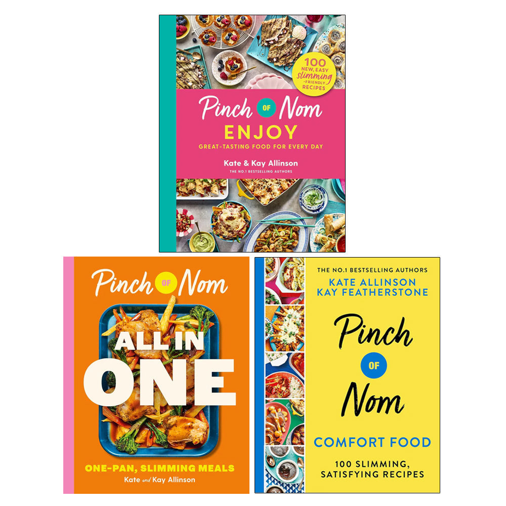 Kay Allinson 3 Books Collection Set (Pinch of Nom Enjoy, Pinch of Nom ALL IN ONE, Pinch of Nom Comfort Food)