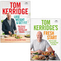 Tom Kerridge 2 Books Collection Set Lose Weight & Get Fit, Tom Kerridge's Fresh Start