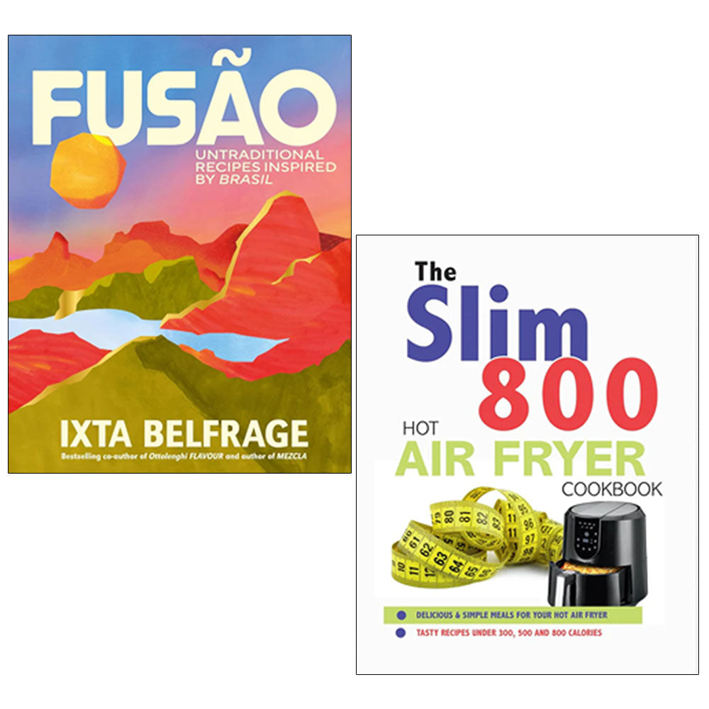 FUSÃO (HB), The Slim 800 Hot Air Fryer Recipe Cookbook 2 Books Collection Set