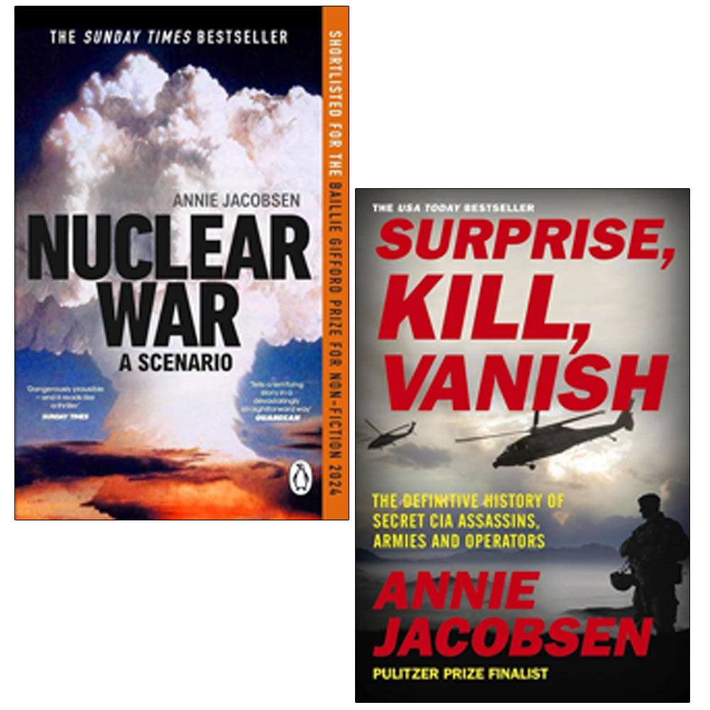 Annie Jacobsen 2 Books Collection Set (Surprise, Kill, Vanish, Nuclear War)