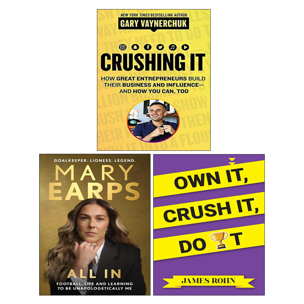 Mary Earps(HB), Crushing It!, OWN IT, CRUSH IT, DO IT 3 Books Collection Set
