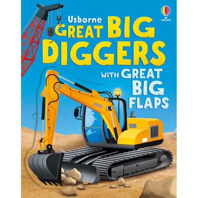 Usborne Great Big Flaps Collection 3 Books Set by Alice Beecham(Great Big Trucks,Great Big Diggers &  Great Big Dinosaurs)