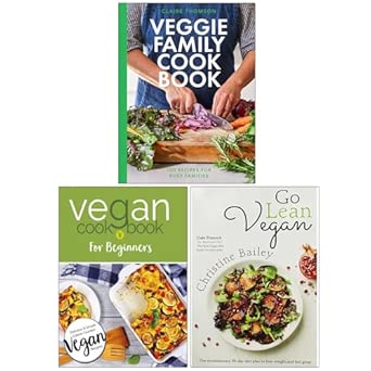 Veggie Family Cookbook HB, Go Lean Vegan ,Vegan Cookbook 3 Books Collection Set