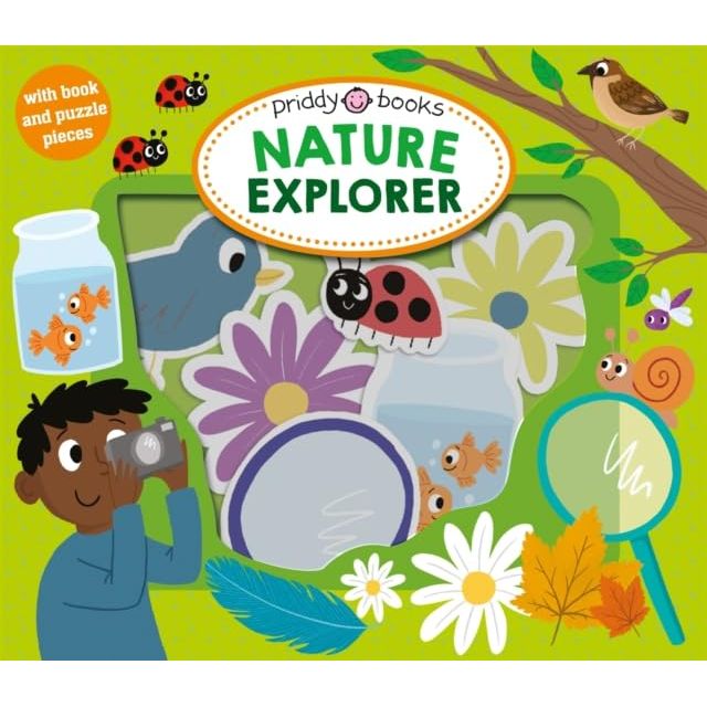 Let's Pretend 3 Books Collection Set By Roger Priddy (Christmas, Dino Explorer & Nature Explorer)