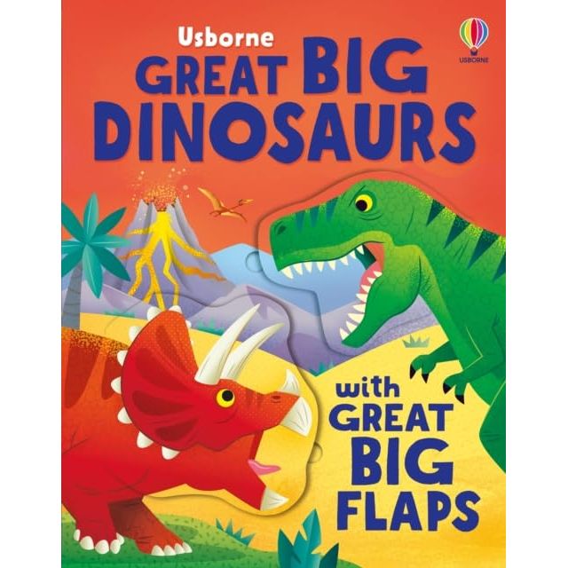 Usborne Great Big Flaps Collection 3 Books Set by Alice Beecham(Great Big Trucks,Great Big Diggers &  Great Big Dinosaurs)