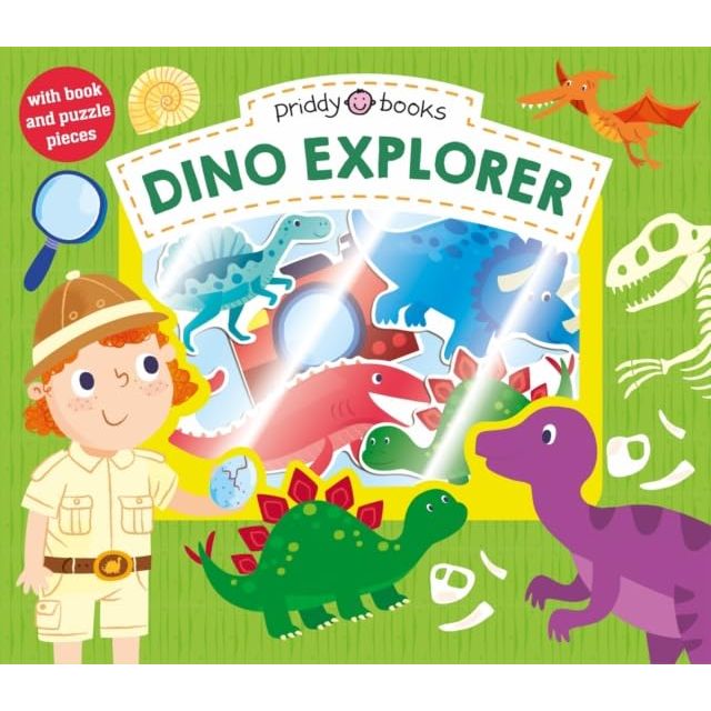 Let's Pretend 3 Books Collection Set By Roger Priddy (Christmas, Dino Explorer & Nature Explorer)