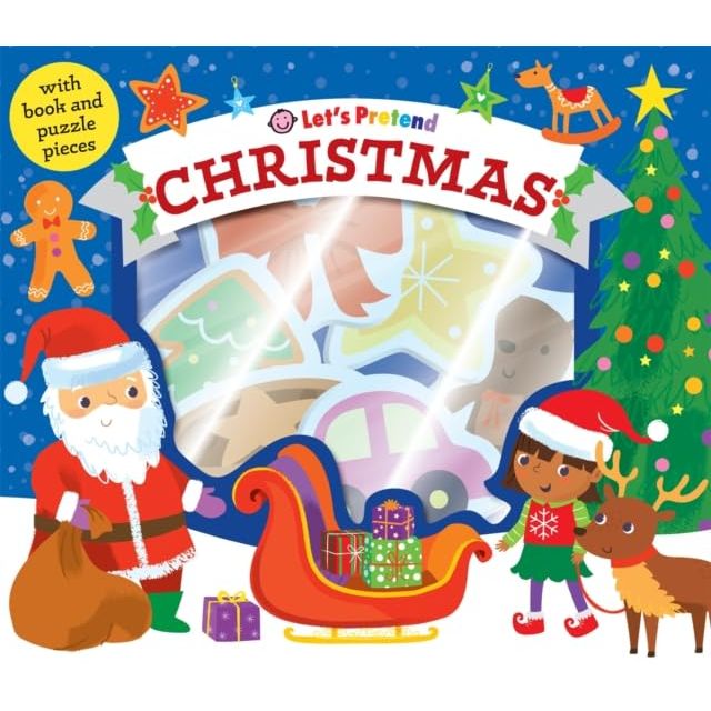 Let's Pretend 3 Books Collection Set By Roger Priddy (Christmas, Dino Explorer & Nature Explorer)
