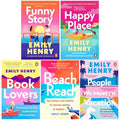 Beach Read Collection By Emily Henry 5 Books Set (Beach Read, People We Meet On Vacation, Happy Place, Book Lovers and Funny Story)