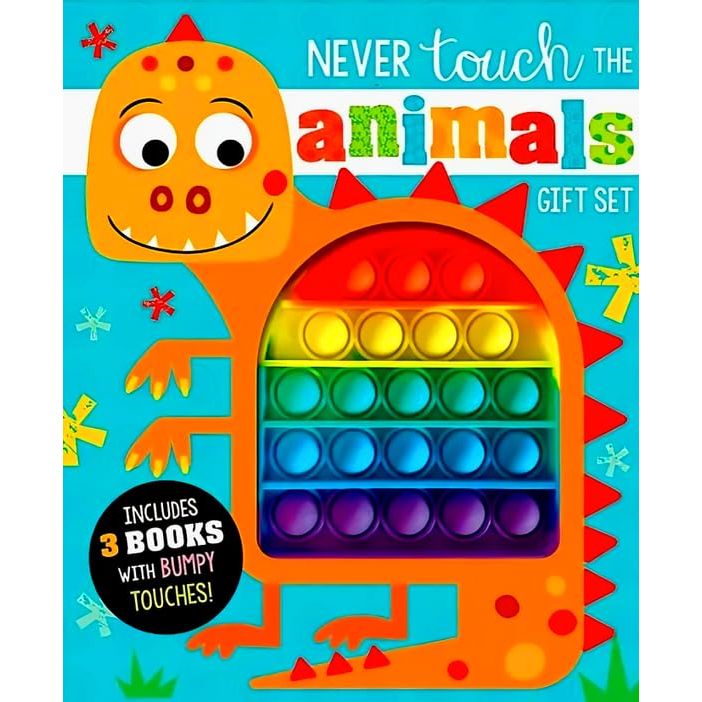 Never Touch The Animals Gift Set 3 books with Bumpy Touches Box set(Never Touch the Stinky Piglets, Never Pop a Dinosaur & Never Touch the Bugs)