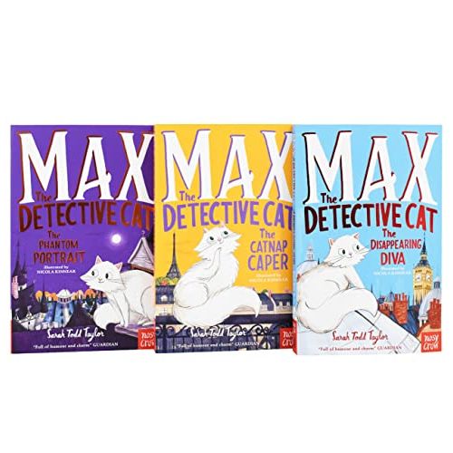 Max the Detective Cat Series 3 Books Collection Set (The Disappearing Diva, The Phantom Portrait and The Catnap Caper)