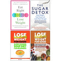 Eat Right Lose Weight, The Sugar Detox, Slow Cooker Soup Diet For Beginners, Low Fodmap Diet for Beginners 4 Books Collection Set