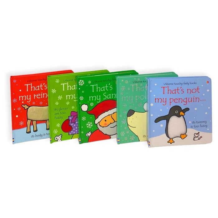 Usborne Thats Not My Christmas 5 Books Collection Set By Fiona Watt (Touchy-Feely Board Books)