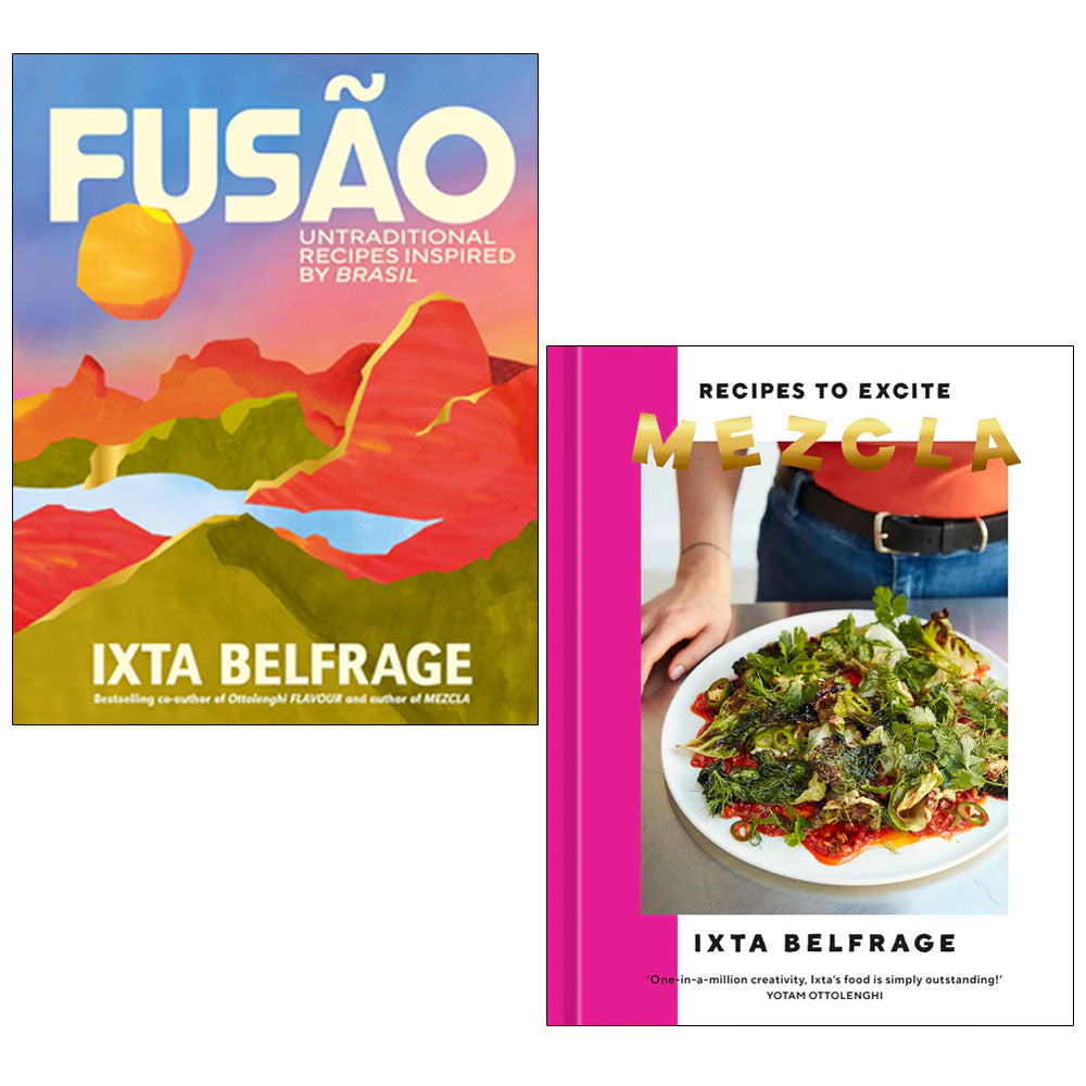 Ixta Belfrage 2 Books Collection Set (FUSÃO, Mezcla Recipes to Excite)