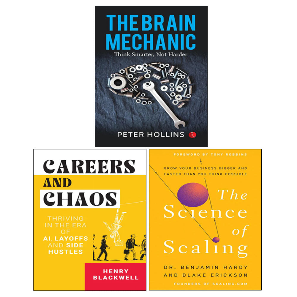 The Science of Scaling(HB), Careers and Chaos, The Brain Mechanic 3 Books Collection Set