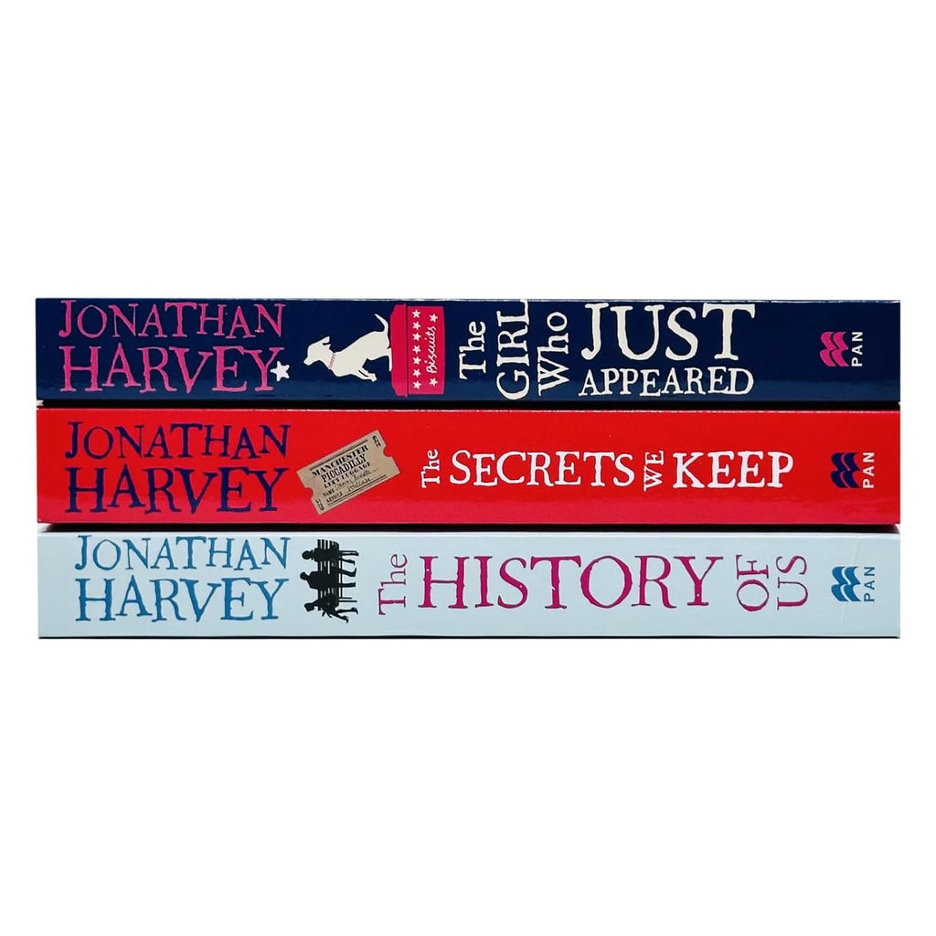 Jonathan Harvey 3 Books Collection Set (The Girl Who Just Appeared, The Secrets We Keep and The History of Us)