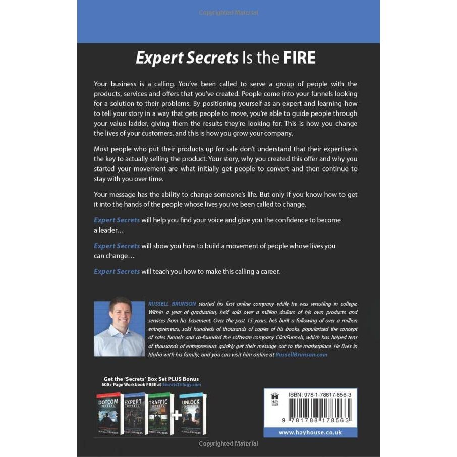 Expert Secrets: The Underground Playbook for Converting Your Online Visitors by Russell Brunson