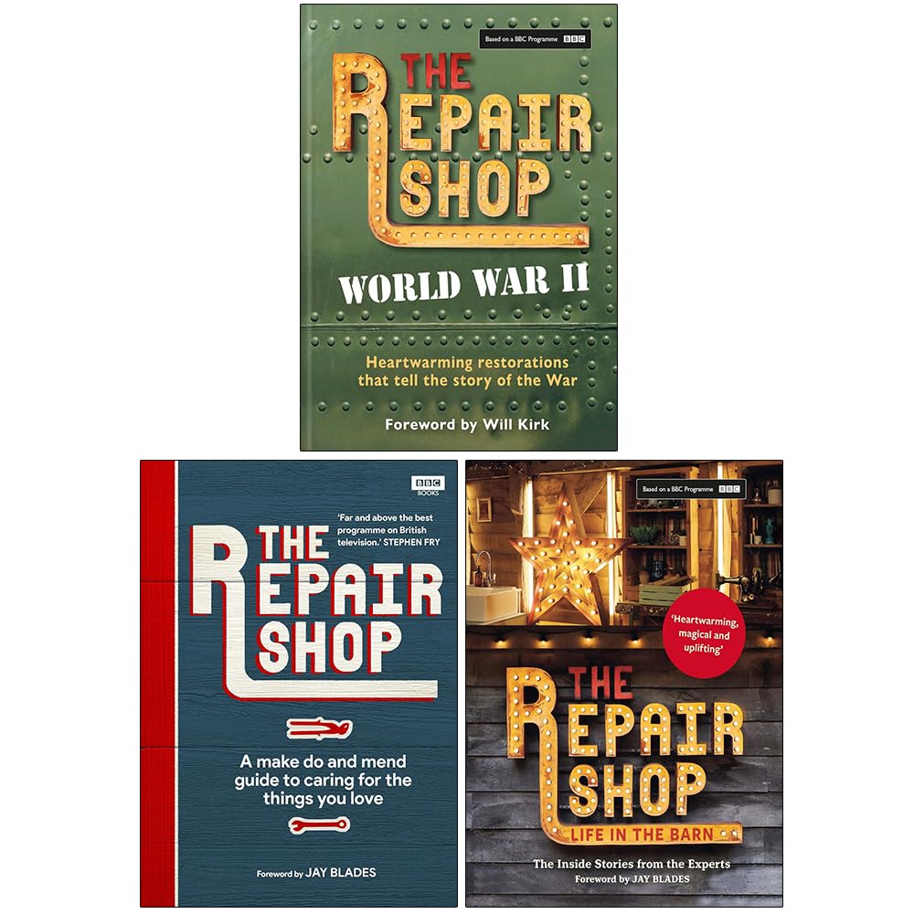 The Repair Shop Collection 3 Books Set By Jayne Dowle, Karen Farrington (The Repair Shop: World War II, The Repair Shop: A Make Do and Mend Handbook and The Repair Shop: LIFE IN THE BARN)