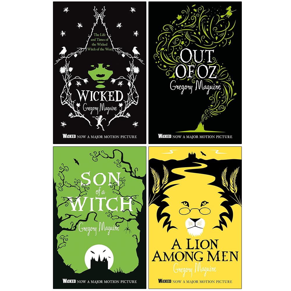 The Wicked Years Vintage Collection 4 Books Set By Gregory Maguire (Wicked, Out of Oz, Son of a Witch and A Lion Among Men)